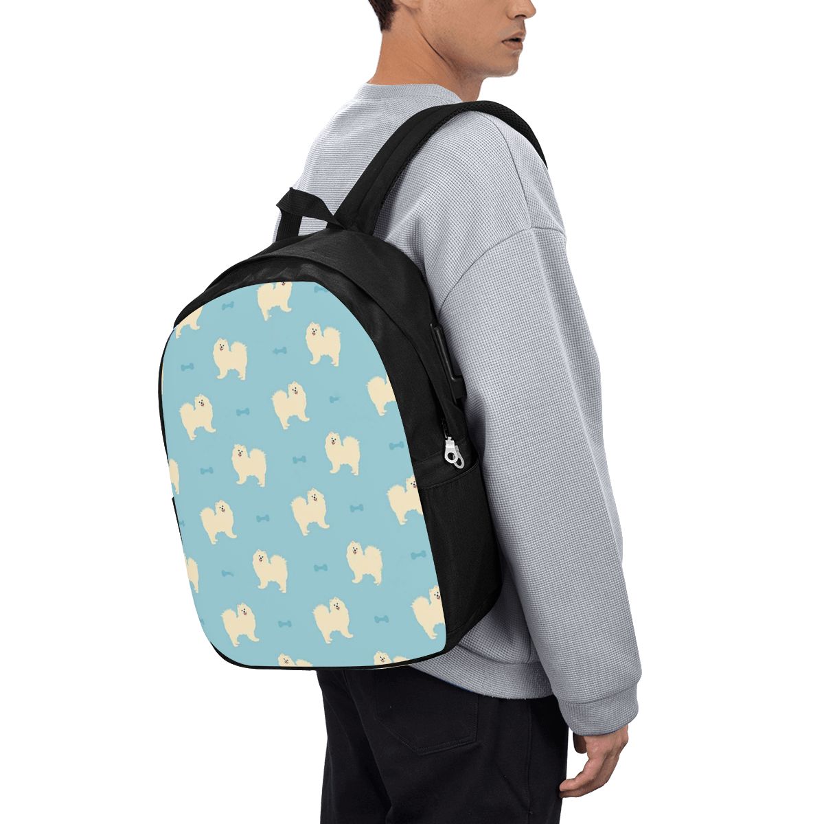 Backpacks - Samoyed Dog Backpack Travel Notebook Bag