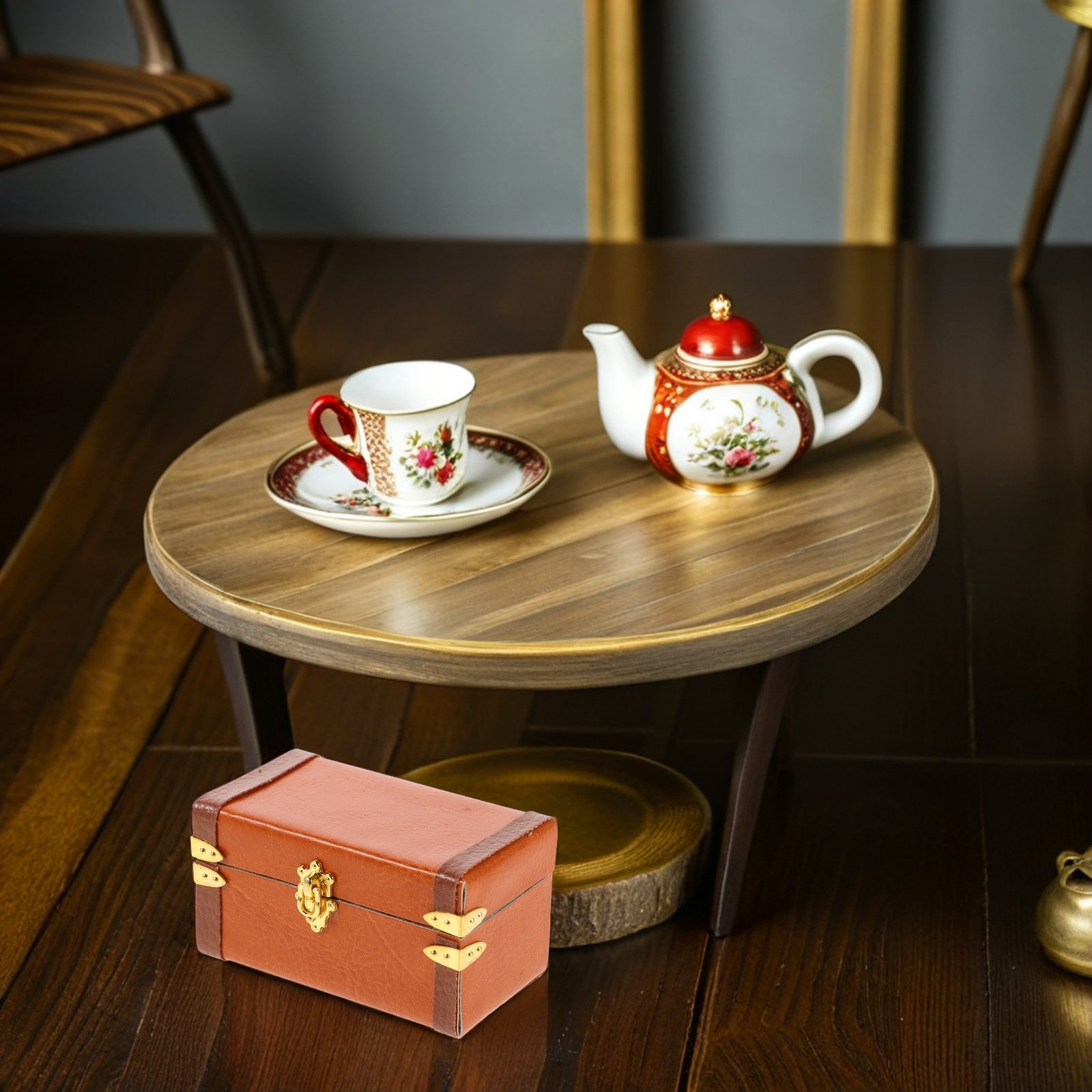 Retro Vintage Trunk Suitcase - Miniature Vintage Trunk Suitcase Retro Travel