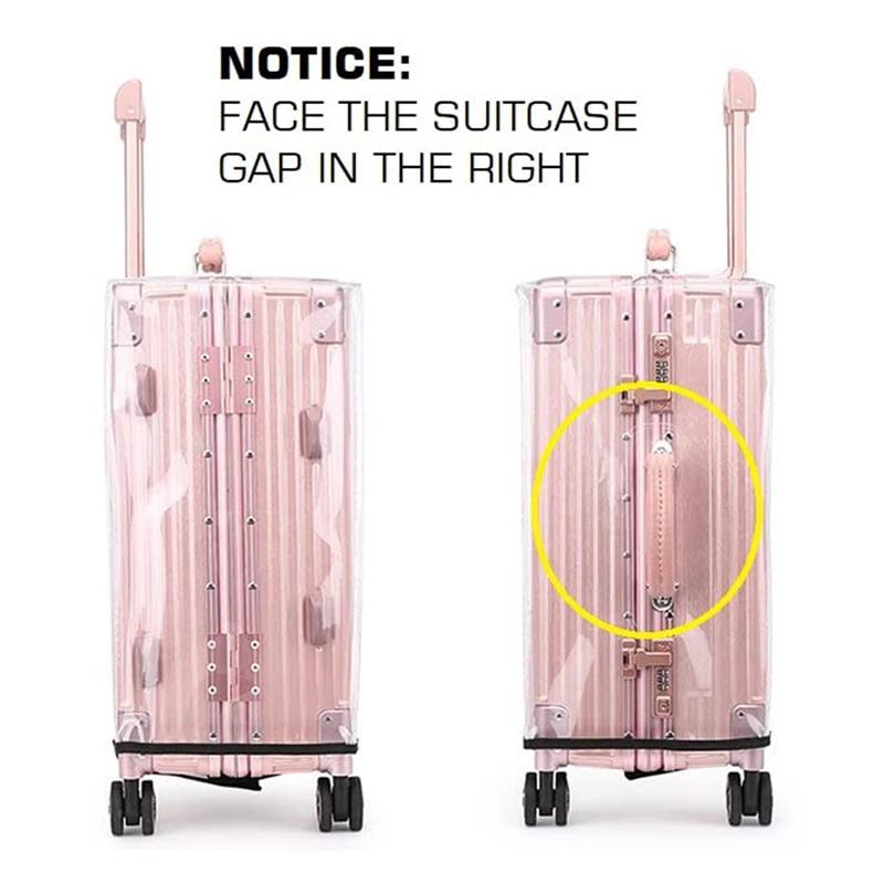 1Pc Clear PVC Suitcase Protect - огляд і ціна Luggage Protective Cover Transparent