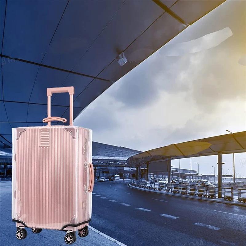 1Pc Clear PVC Suitcase Protect - огляд і ціна Luggage Protective Cover Transparent
