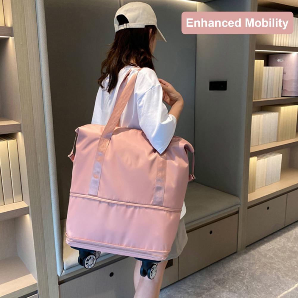 Expandable Travel Bag Expandab - огляд і ціна Foldable Rolling Luggage Bag