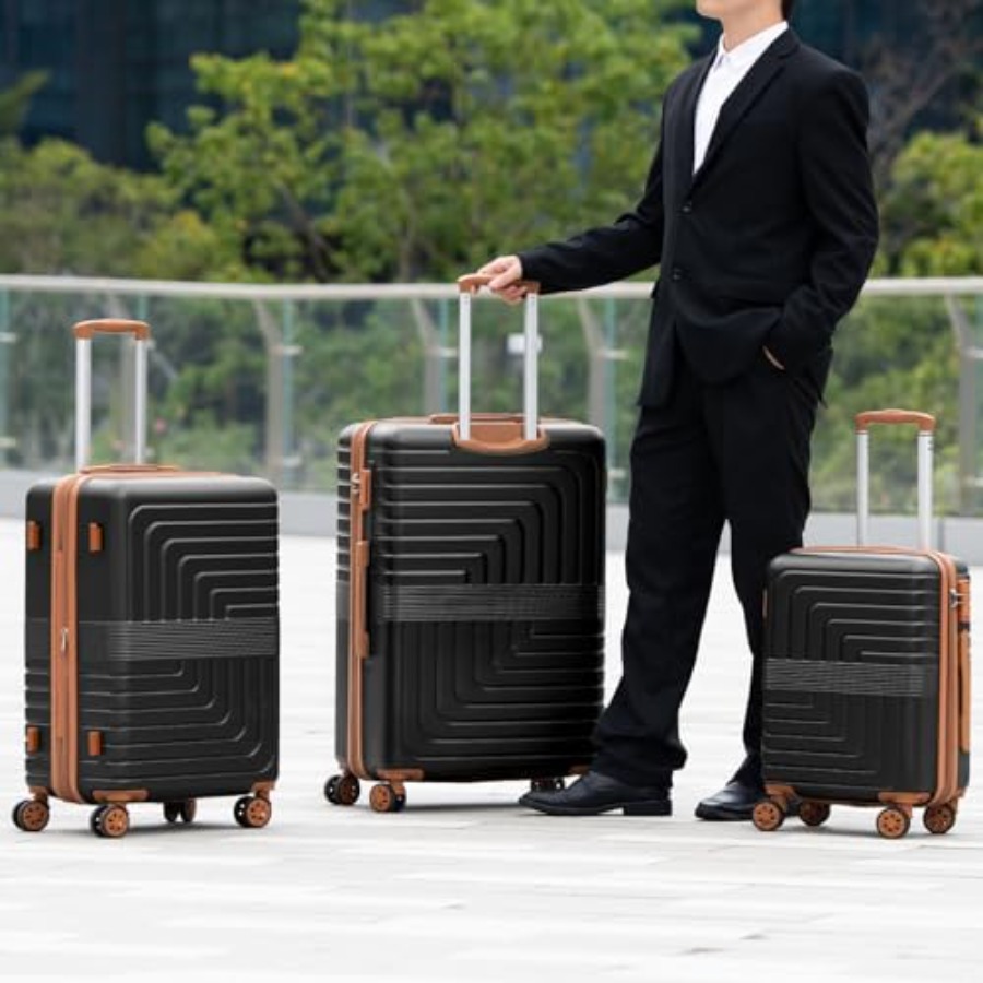 3-Piece Expandable Luggage Set - огляд і ціна Expandable Hard Shell Luggage Set