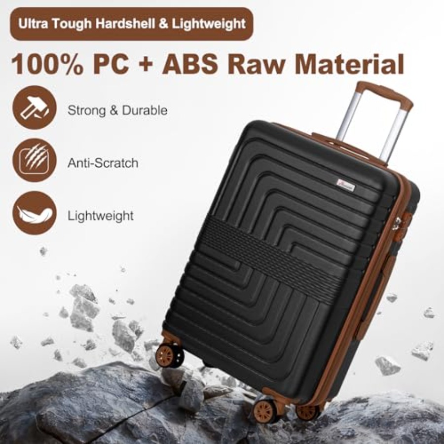 3-Piece Expandable Luggage Set - огляд і ціна Expandable Hard Shell Luggage Set