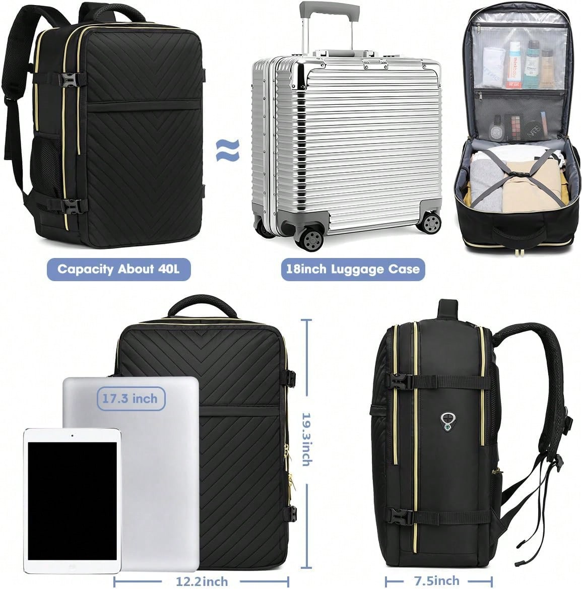 Large Carry On Travel Backpack - огляд і ціна Luggage