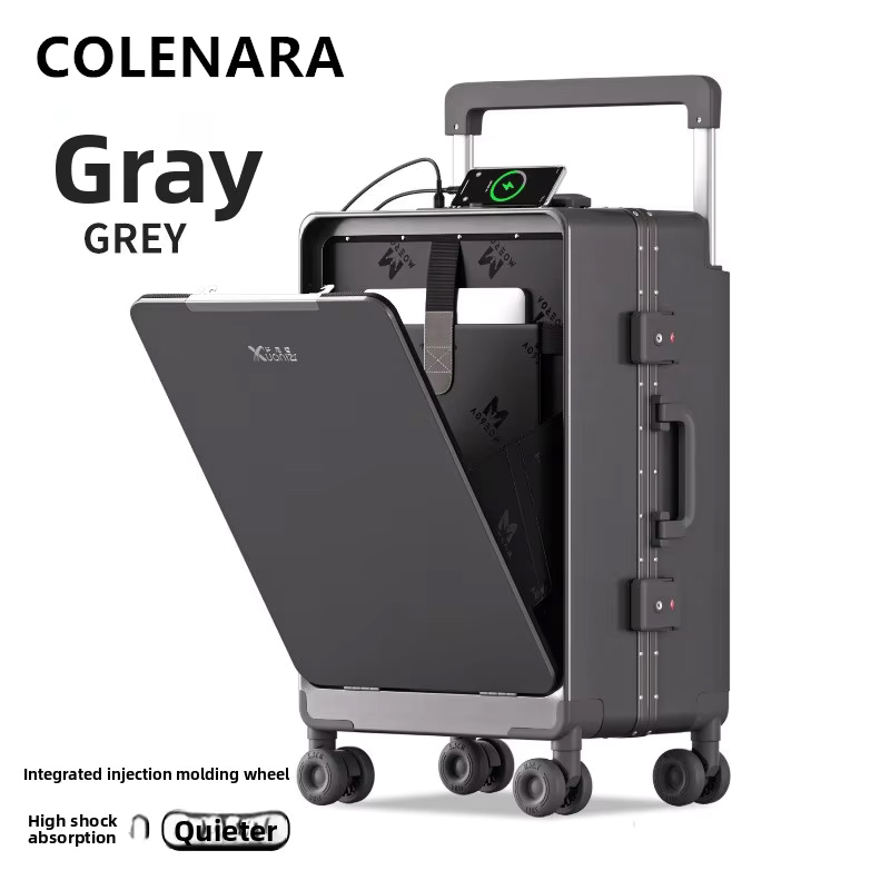 COLENARA ABS+PC Suitcase Front - огляд і ціна Front Opening Laptop Luggage 24 Inch