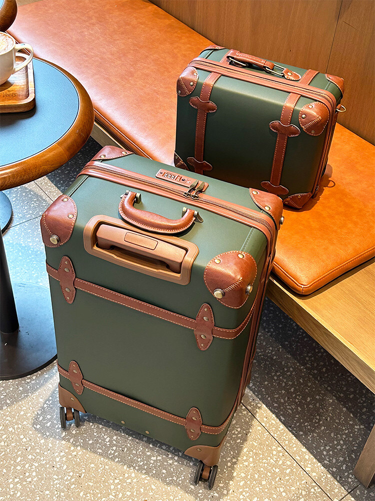 Vintage PU Leather Suitcase fo - огляд і ціна Retro Vintage Trunk Suitcase
