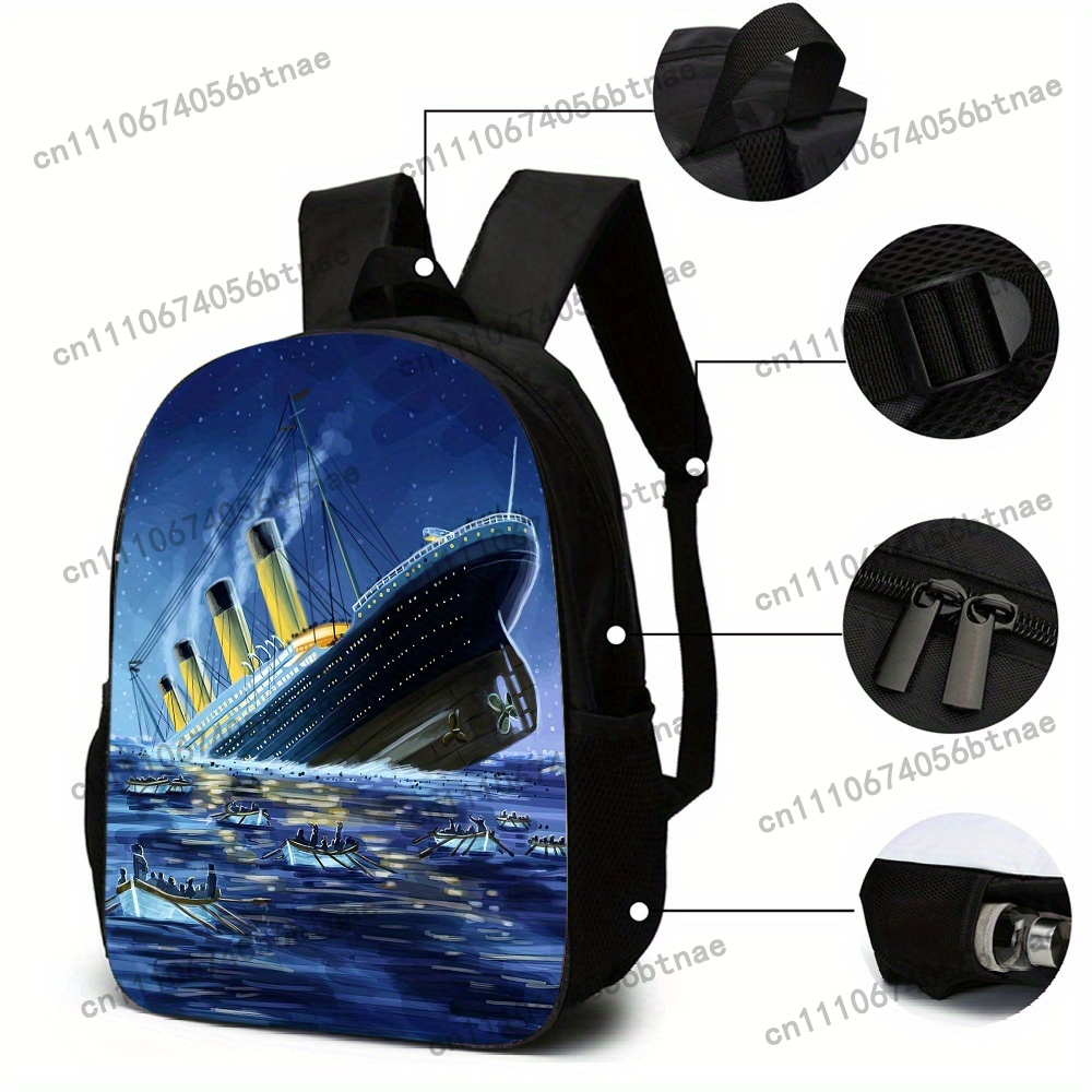 3pcs Titanic Pattern Backpack  - огляд і ціна Handbags