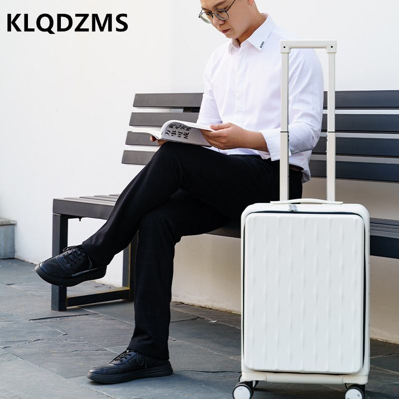 KLQDZMS Travel Luggage Front O - огляд і ціна Front Opening Laptop Luggage 24 Inch
