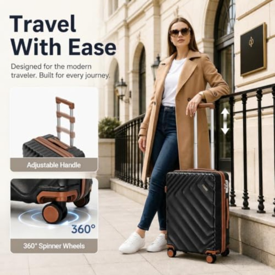 6-Piece Hard Shell Expandable  - огляд і ціна Expandable Hard Shell Luggage Set