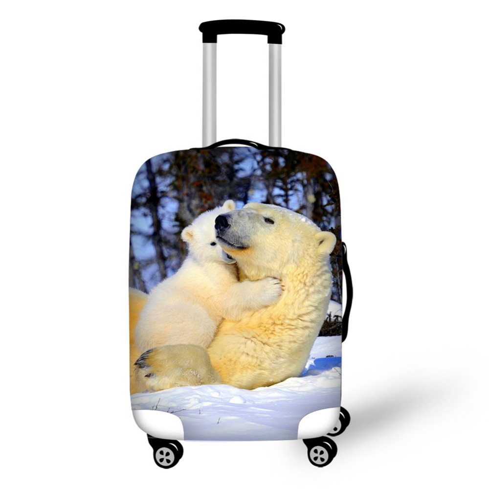 Animal polar bear luggage prot - огляд і ціна Waterproof Suitcase Cover Protector