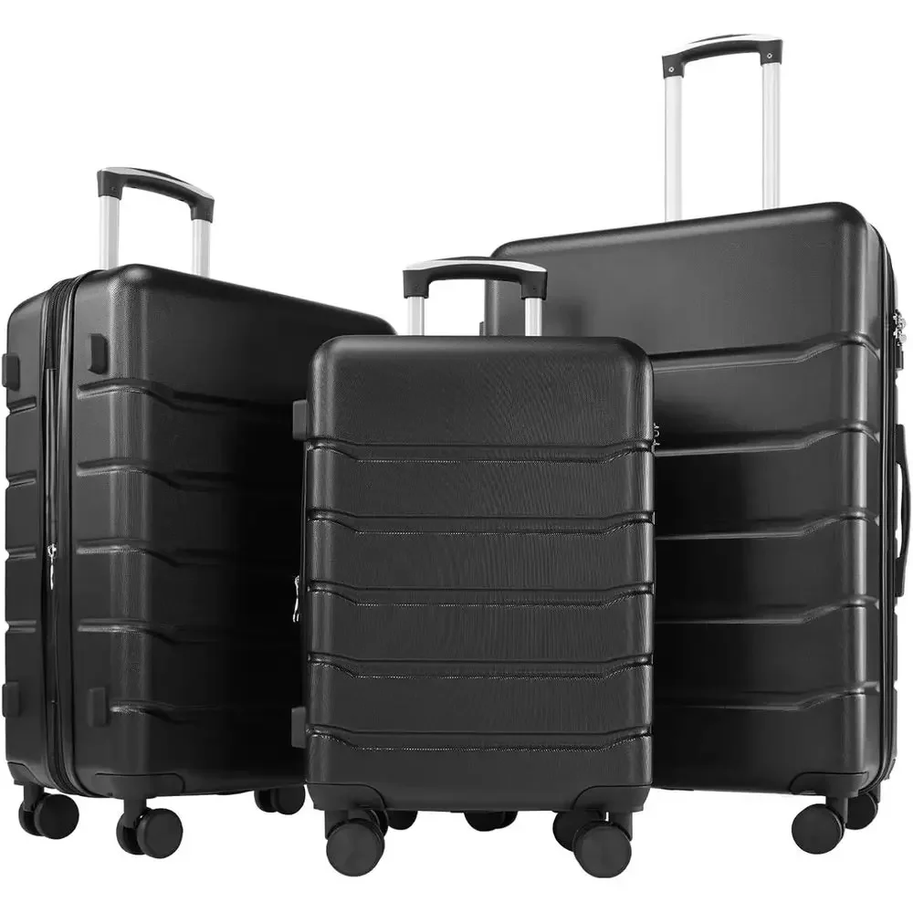 3-Piece Hard Shell Spinner Lug - огляд і ціна Expandable Hard Shell Luggage Set