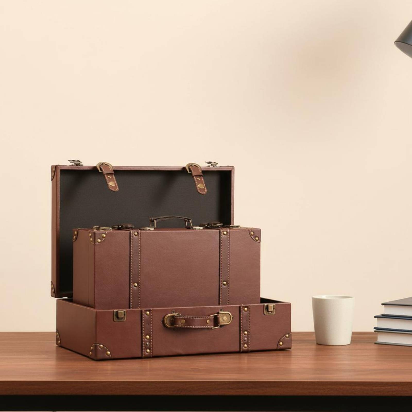 Vintage Suitcase Trunk Rivet H - огляд і ціна Retro Vintage Trunk Suitcase