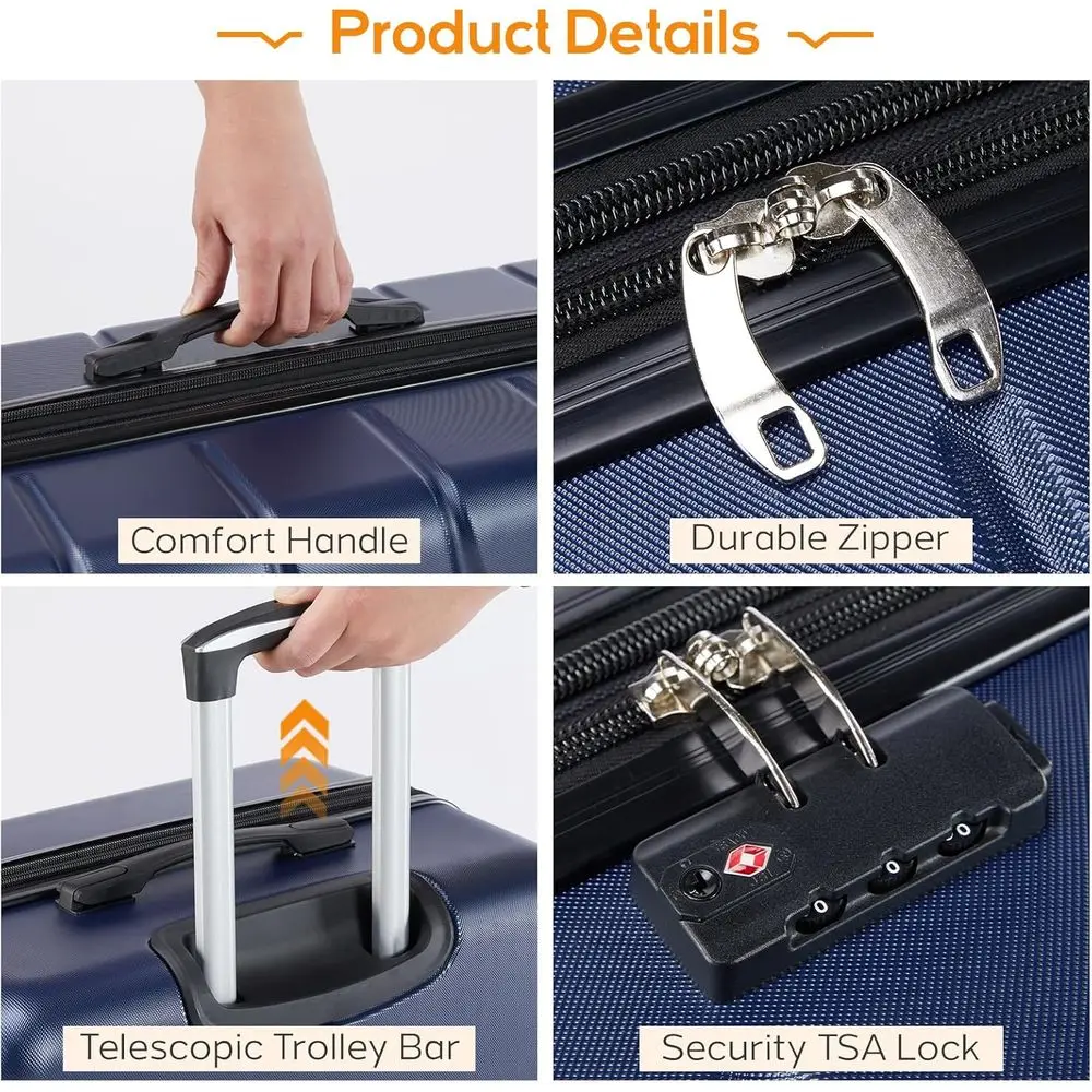 3-Piece Hardshell Expandable L - огляд і ціна Expandable Hard Shell Luggage Set
