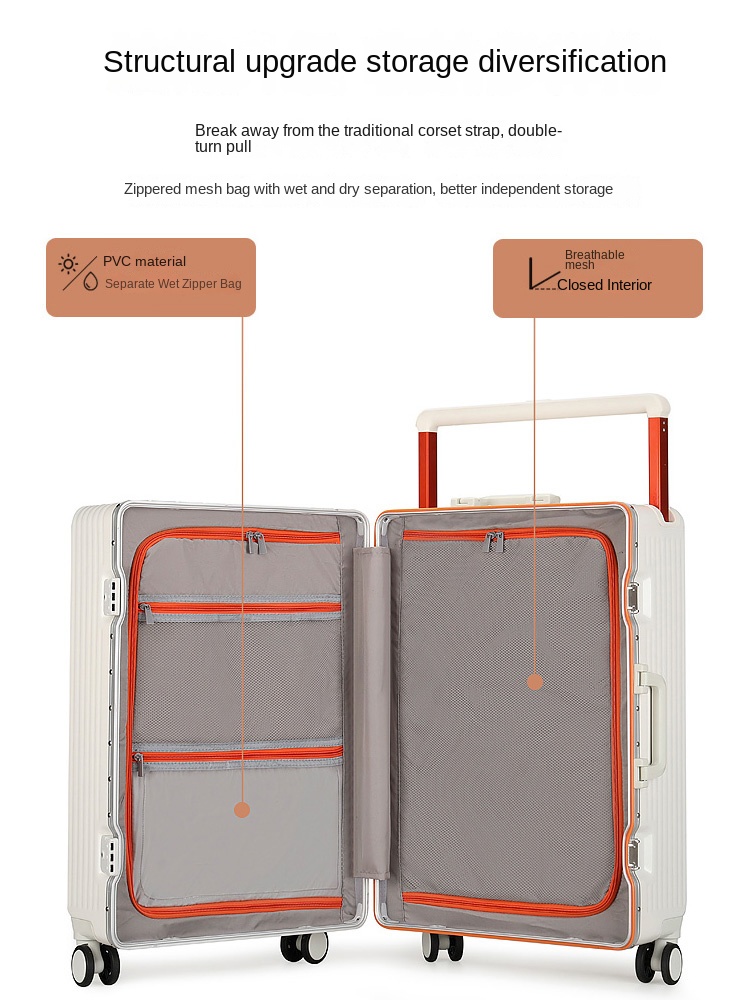 New Wide Handle Suitcase on Wh - огляд і ціна Spinner Wheel Rolling Suitcase 20 Inch