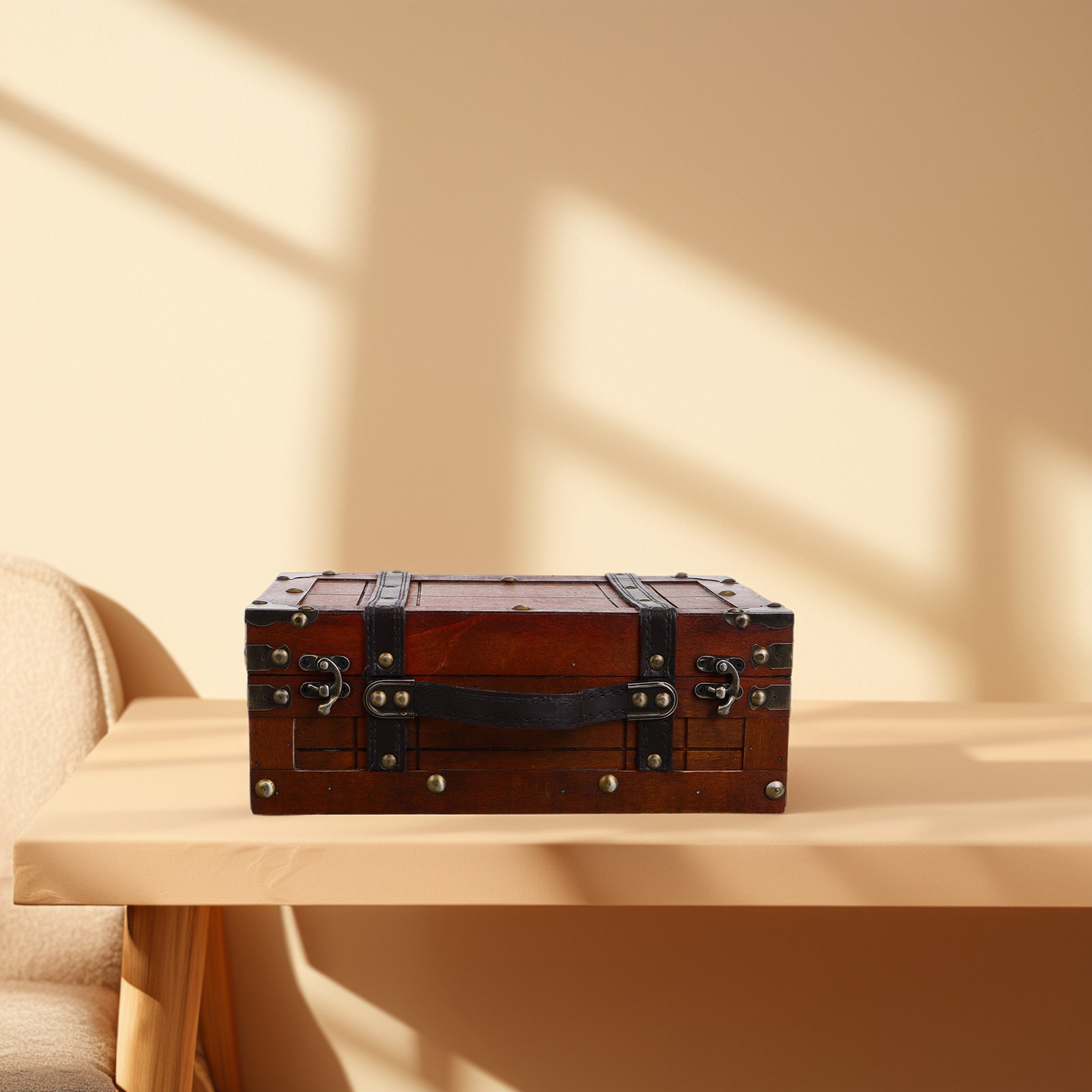 Retro Vintage Wooden Storage B - огляд і ціна Retro Vintage Trunk Suitcase