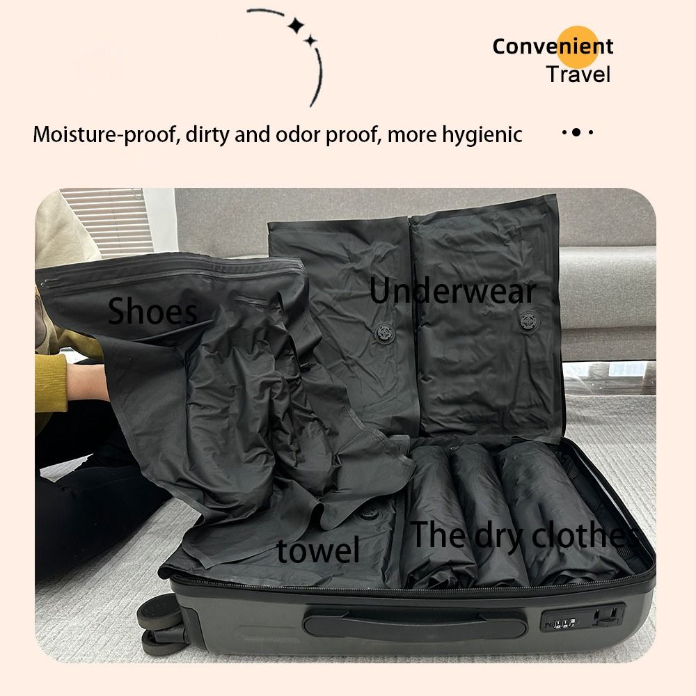 Reusable Hand Roll Vacuum Bags - огляд і ціна Luggage