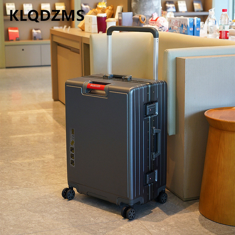 KLQDZMS Suitcase Aluminum Fram - огляд і ціна Aluminum Frame Carry On Luggage