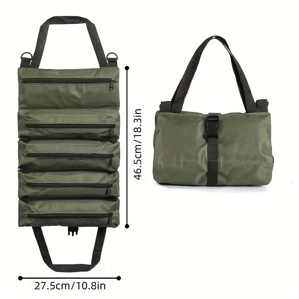 1pc Multi-Purpose Canvas Roll  - огляд і ціна Foldable Rolling Luggage Bag