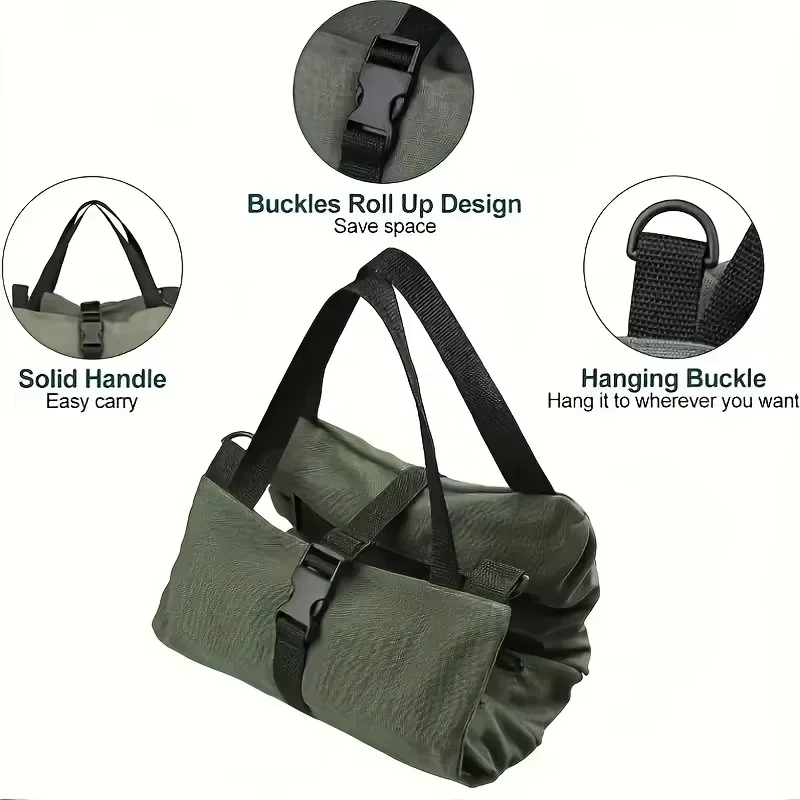 1pc Multi-Purpose Canvas Roll  - огляд і ціна Foldable Rolling Luggage Bag