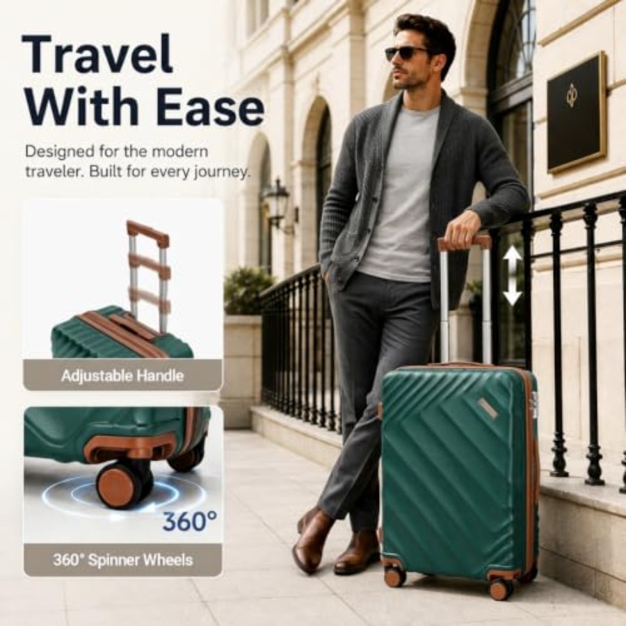 5-Piece Hard Shell Expandable  - огляд і ціна Expandable Hard Shell Luggage Set