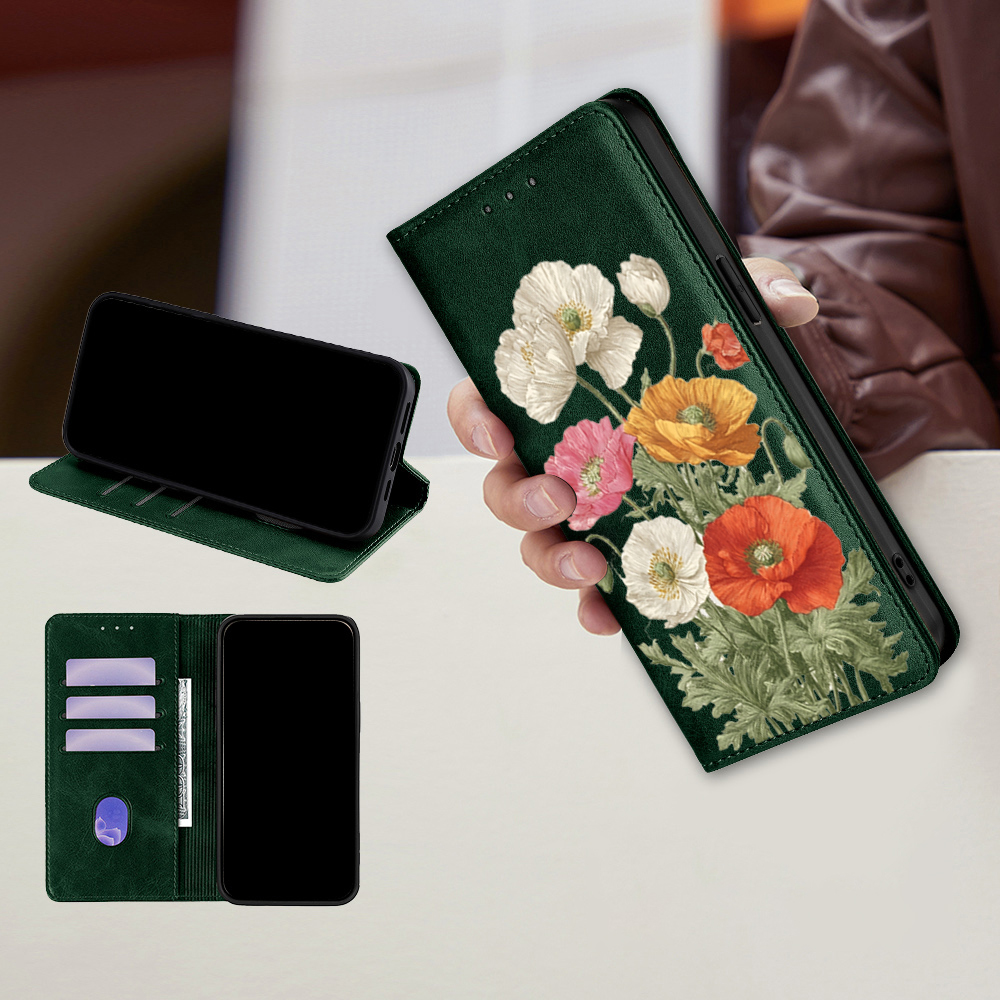 Magnetic Leather Floral patter - огляд і ціна Wallets