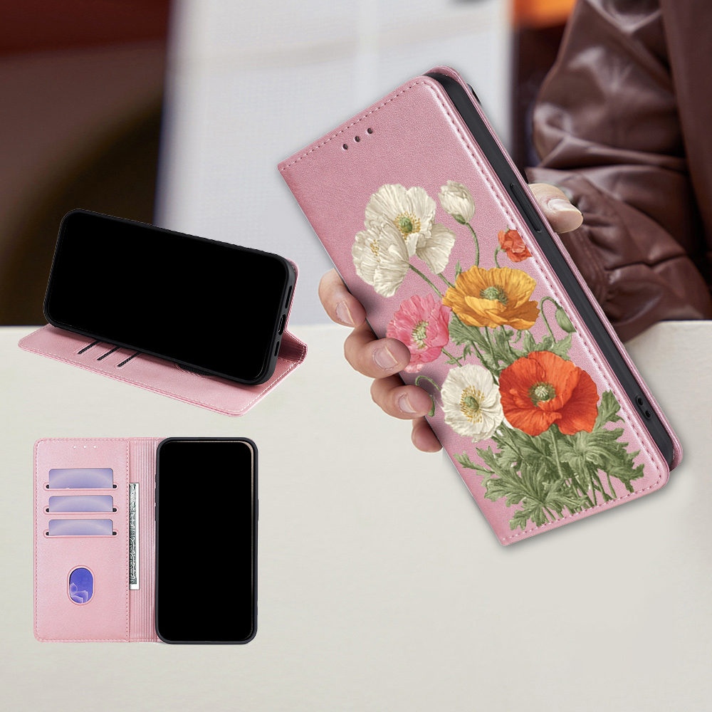 Magnetic Leather Floral patter - огляд і ціна Wallets