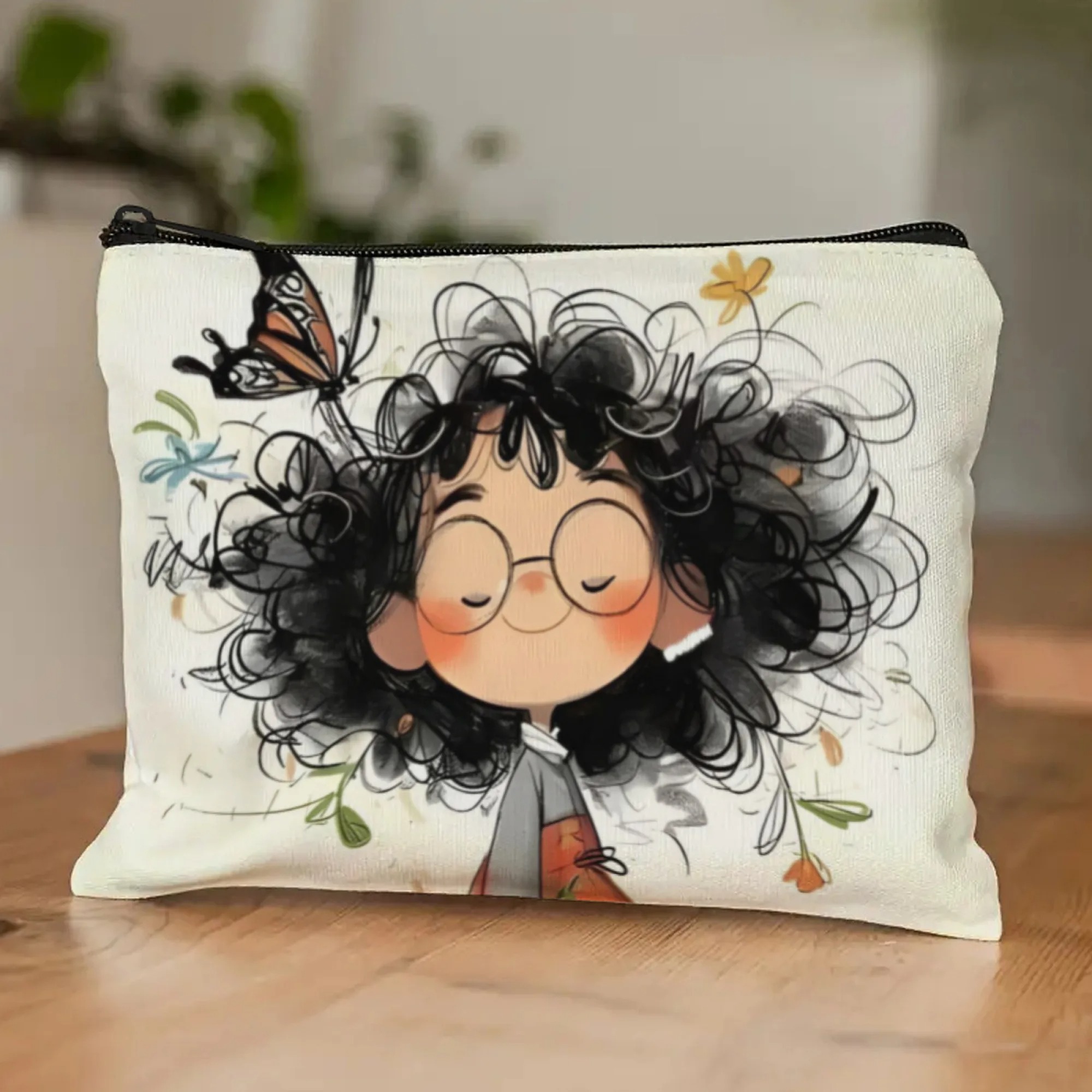 Cartoon Girl Makeup Bag Zipper - огляд і ціна Wallets