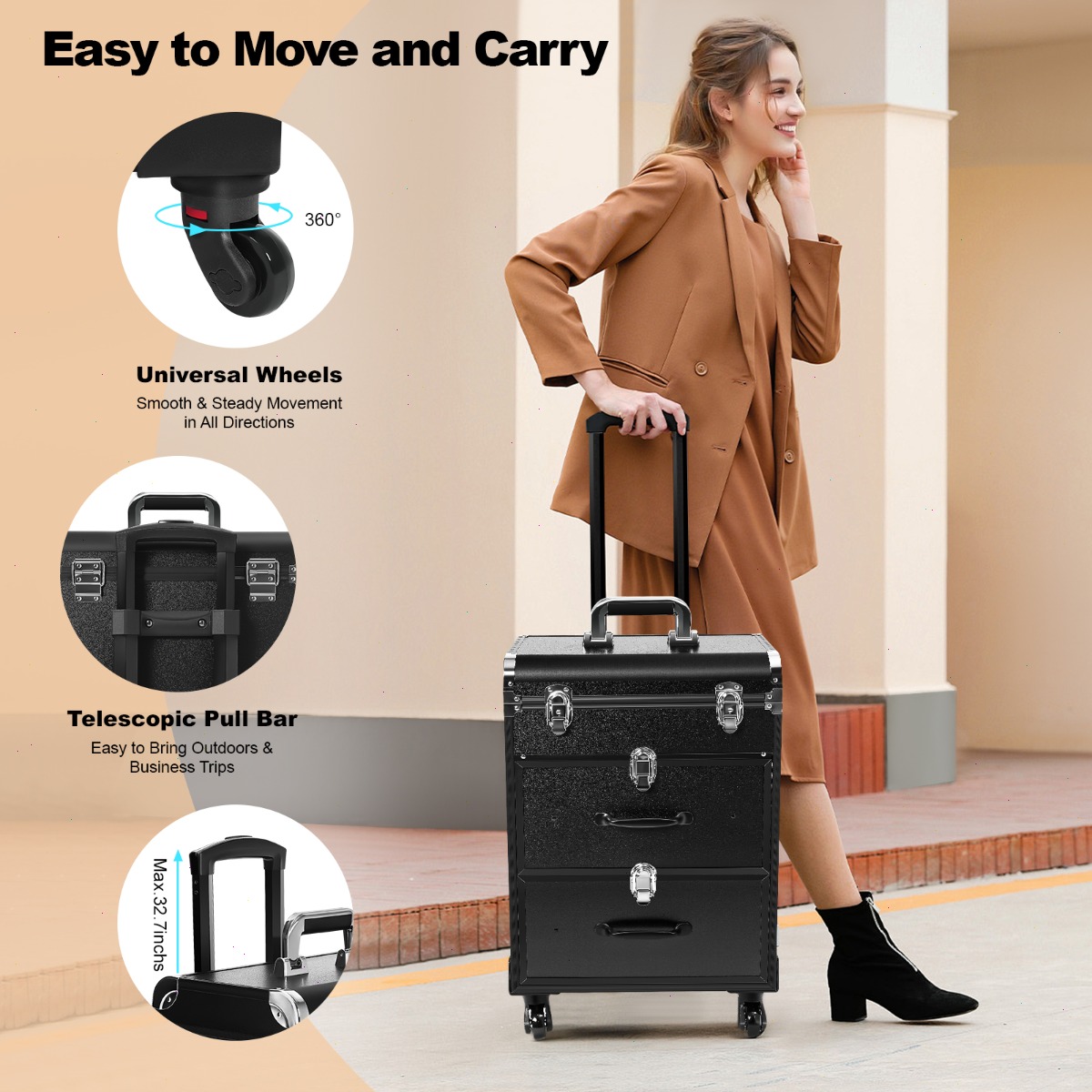 Professional Makeup Train Case - огляд і ціна Backpacks