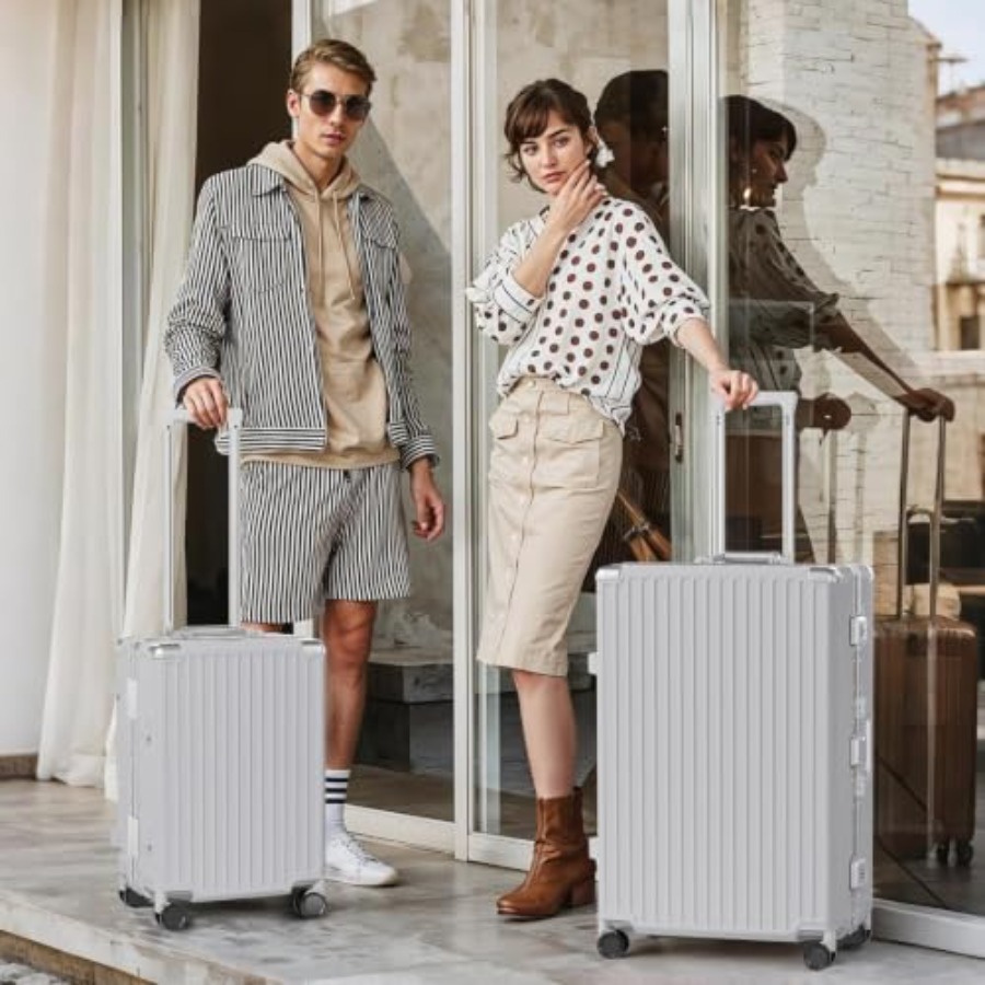 Luggage Sets 2 Pcs Aluminum Fr - огляд і ціна Aluminum Frame Carry On Luggage