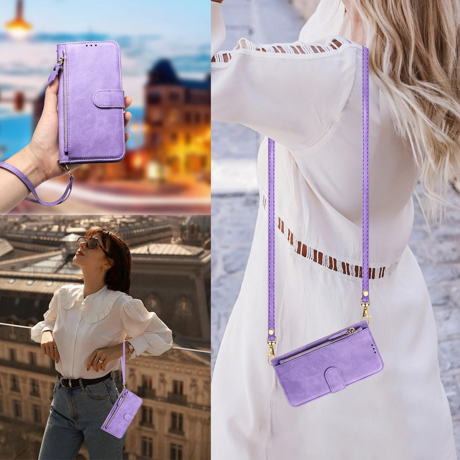 Crossbody Zipper Cards Solt Le - огляд і ціна Wallets