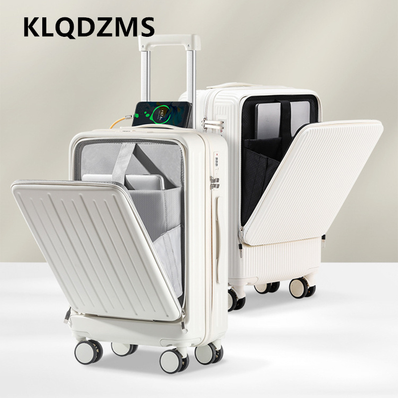 KLQDZMS 20 Inch Charging Suitc - огляд і ціна Front Opening Laptop Luggage 24 Inch
