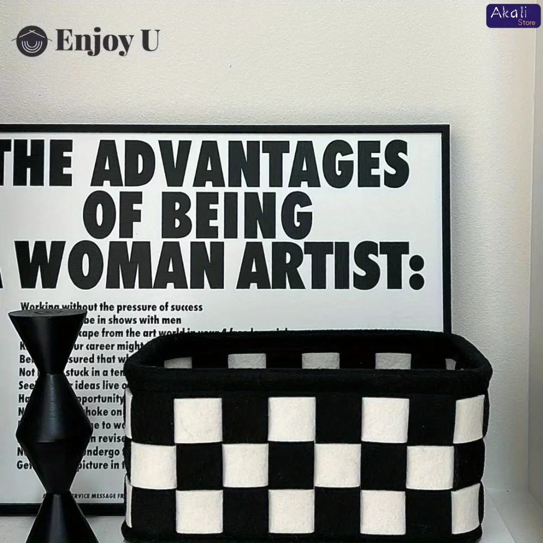 2026Black and White Checkered  - огляд і ціна Cosmetic Bags