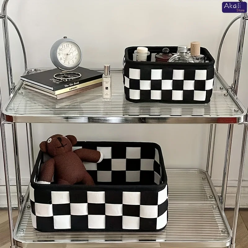 2026Black and White Checkered  - огляд і ціна Cosmetic Bags