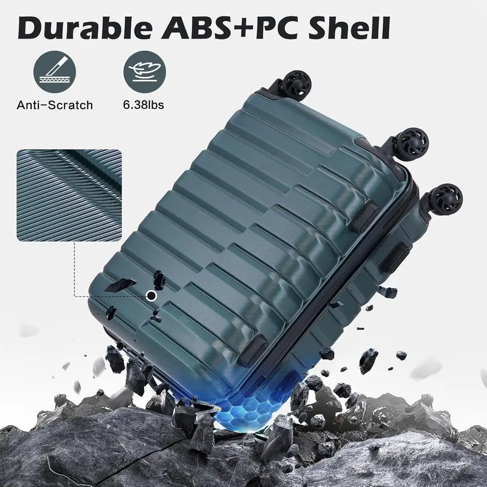 3-Piece Hard Shell Spinner Lug - огляд і ціна Expandable Hard Shell Luggage Set